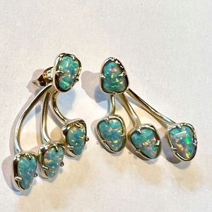 KS  earrings in abalone shell